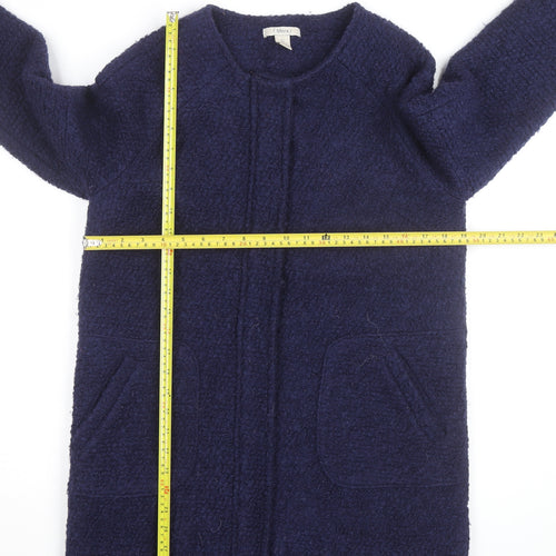 Sfera Women's Blue Wool Blend Mid-Length Coatigan Size S