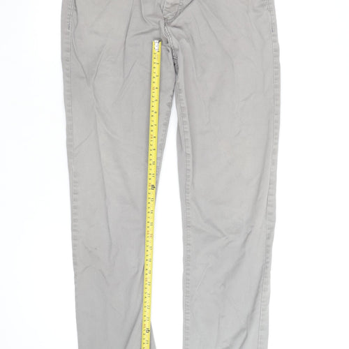 U.S. Polo Assn. Men's Grey Chino Trousers Size 32 Regular Fit