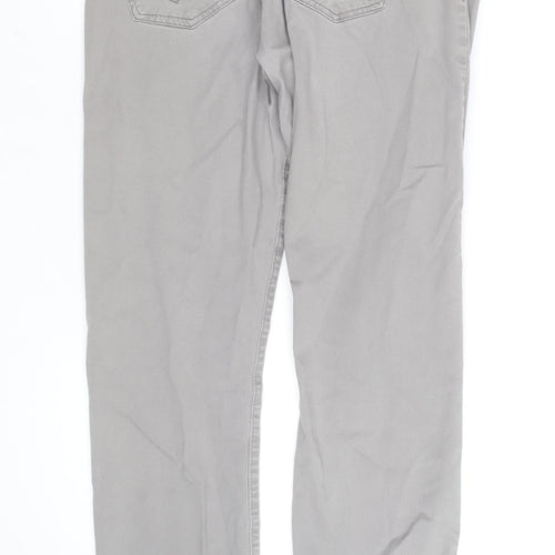 U.S. Polo Assn. Men's Grey Chino Trousers Size 32 Regular Fit