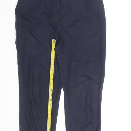 Marks and Spencer Women’s Navy Chino Trousers Size 14 Regular Fit