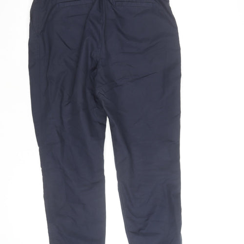 Marks and Spencer Women’s Navy Chino Trousers Size 14 Regular Fit