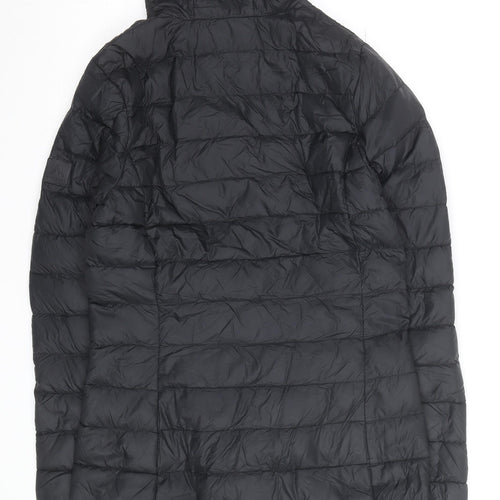 McKINLEY Women's Black Long Puffer Jacket Size 16 Hooded Lined