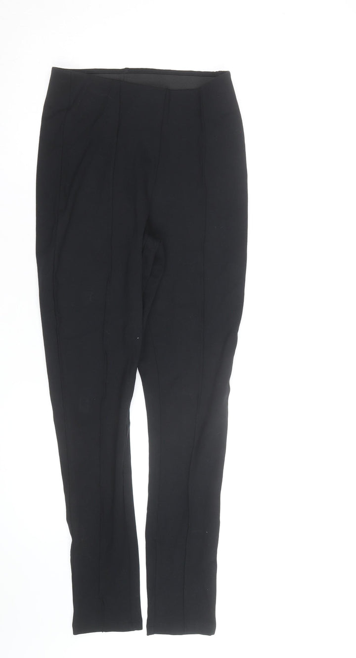Dunnes Stores Womens Black Slim Leg Stretch Jersey Trousers S
