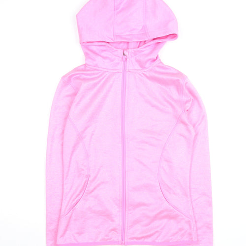 St. Bernard for Dunnes Stores Pink Full Zip Hooded Women's Activewear Jacket Size 10