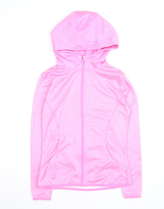 St. Bernard for Dunnes Stores Pink Full Zip Hooded Women's Activewear Jacket Size 10