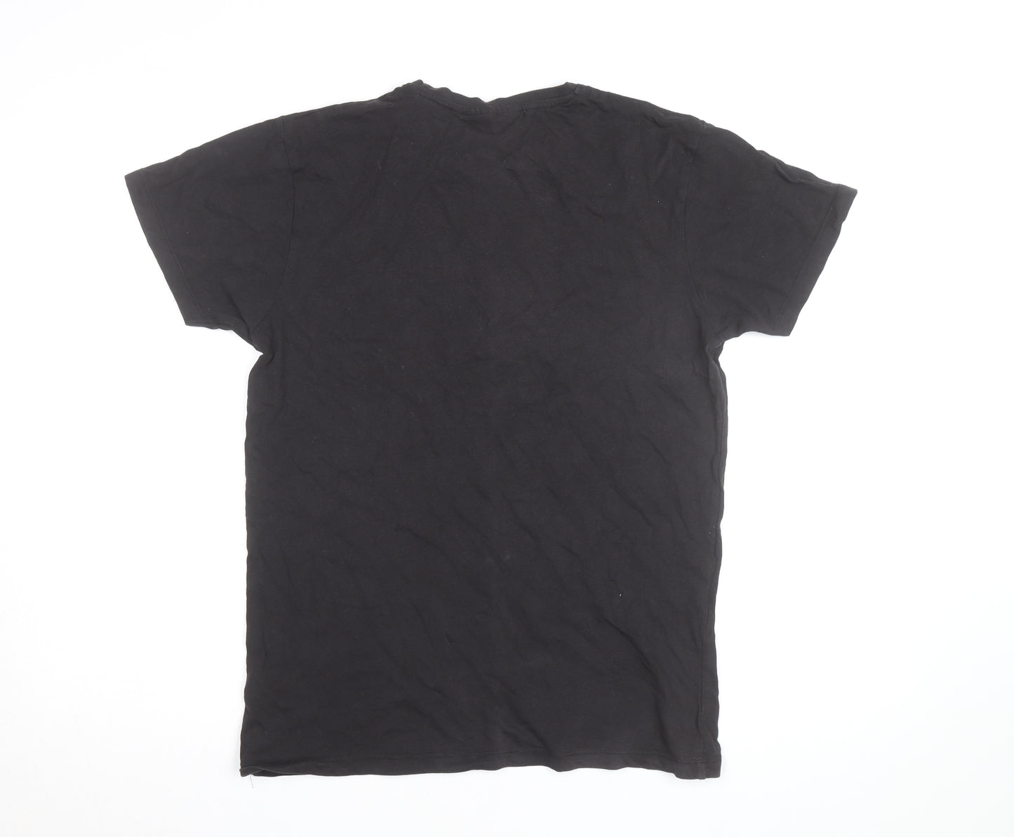 Space Invaders Men's Black Retro Graphic Cotton T-Shirt M