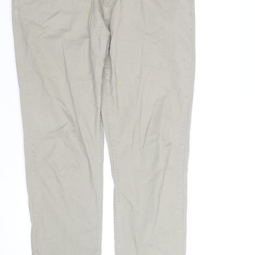 Ben Sherman Men's Beige Chino Trousers 36R Cotton Stretch
