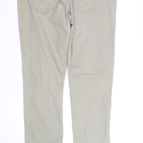 Ben Sherman Men's Beige Chino Trousers 36R Cotton Stretch