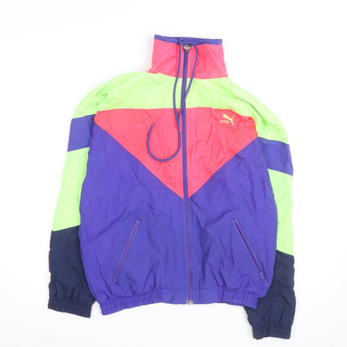 Puma Womens Multicoloured 80s Retro Windbreaker Jacket Size 12