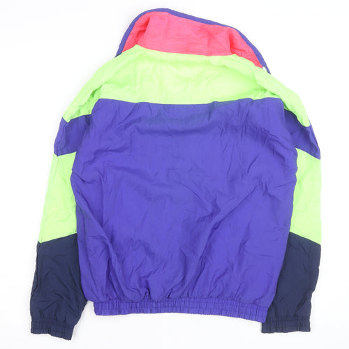 Puma Womens Multicoloured 80s Retro Windbreaker Jacket Size 12