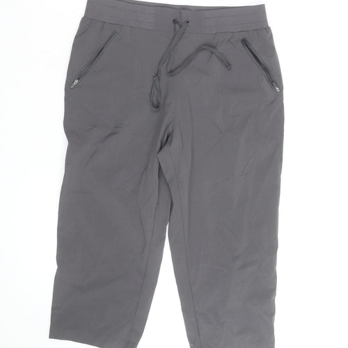 Mountain Warehouse Women Grey Size 12 Capri Hiking Trousers