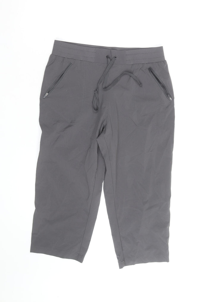 Mountain Warehouse Women Grey Size 12 Capri Hiking Trousers