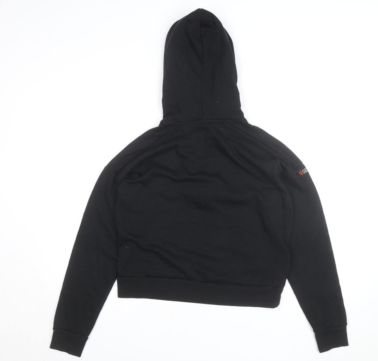 District Women's Black 1/4 Zip Hoodie Medium Fleece Pullover