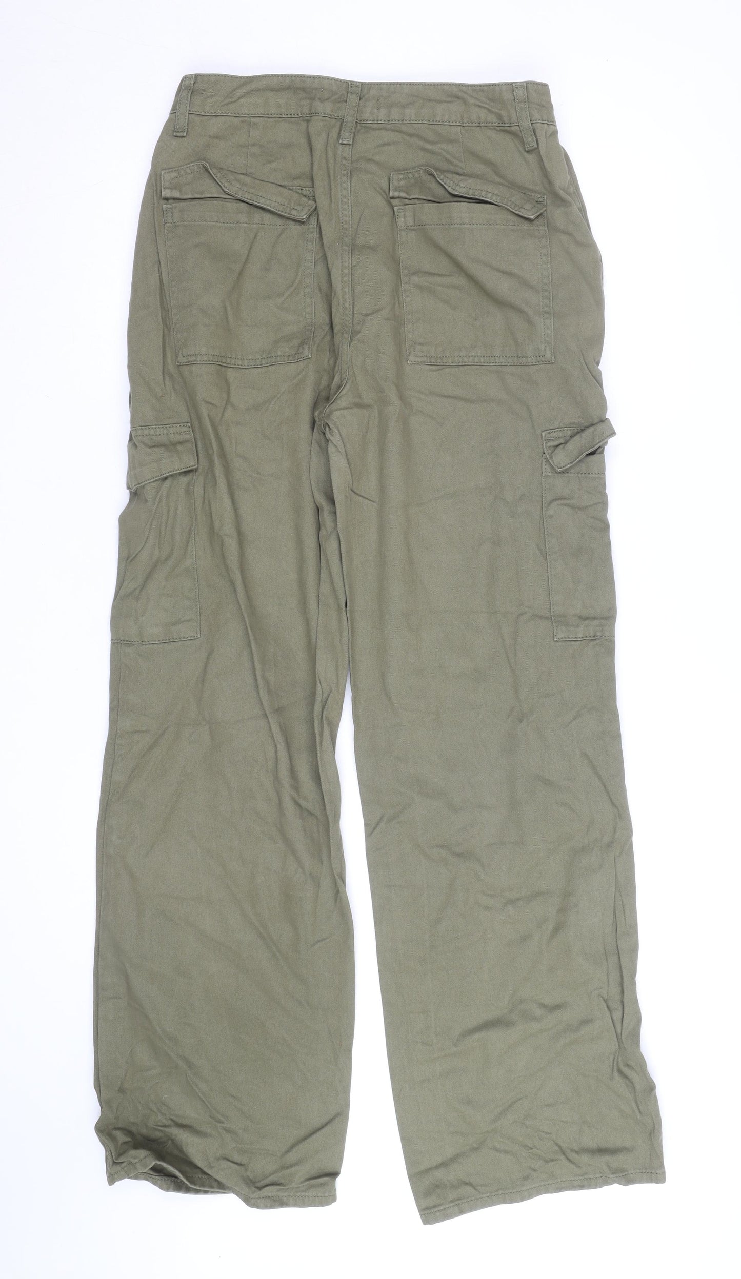 Denim Co Unisex Green Cargo Trousers Size 12 Regular Fit