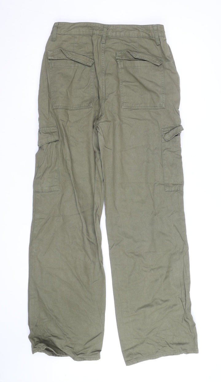 Denim Co Unisex Green Cargo Trousers Size 12 Regular Fit