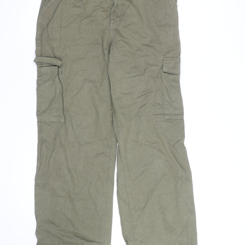 Denim Co Unisex Green Cargo Trousers Size 12 Regular Fit