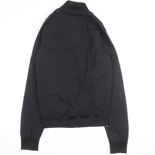 Adidas Men’s Black Small Track Jacket Full Zip Polyester Sportswear