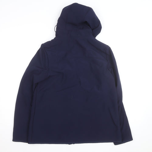 Dash Thermal Comfort Blue Soft Shell Hooded Jacket Unisex Size 14