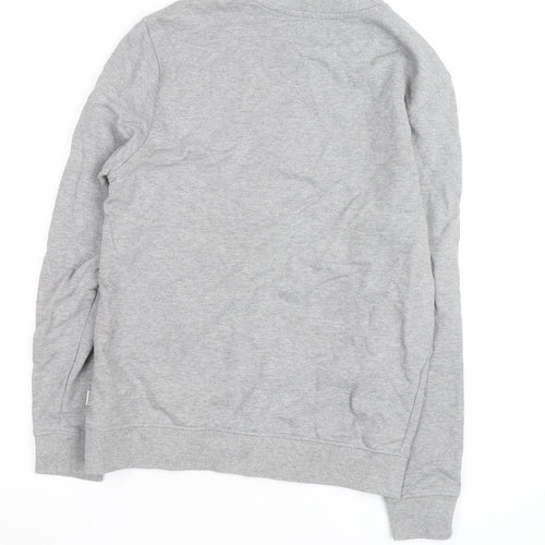 Casual Friday Men's Grey Graphic Crew Neck Sweatshirt Size S