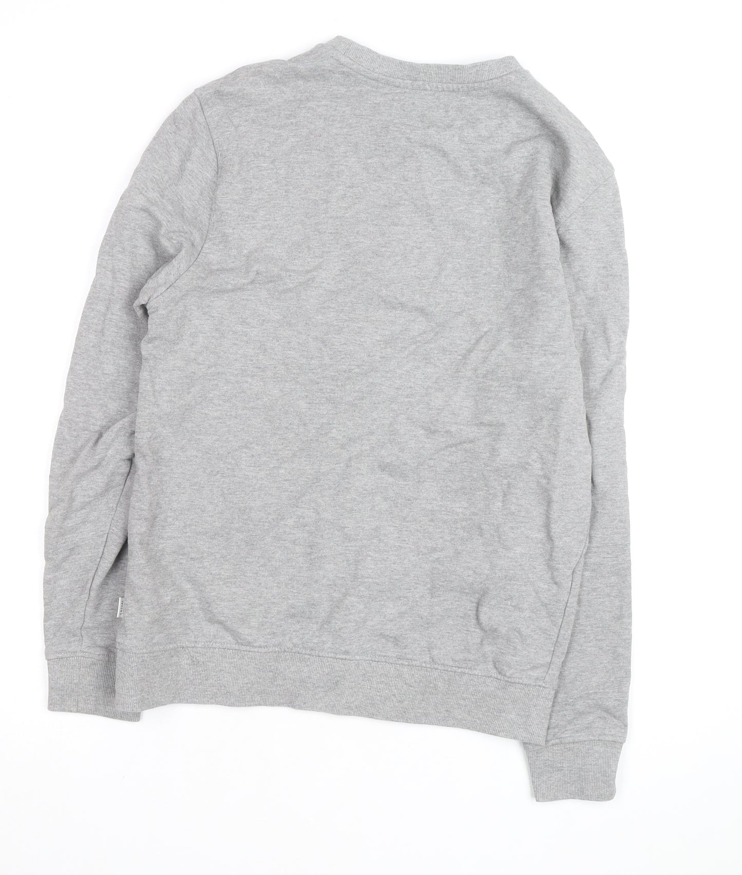 Casual Friday Men's Grey Graphic Crew Neck Sweatshirt Size S
