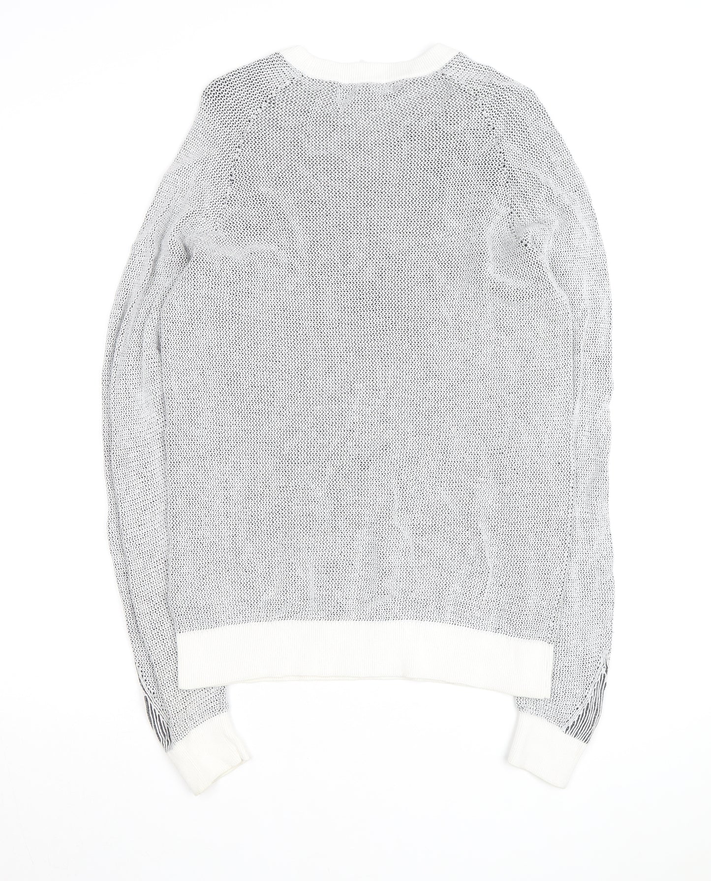 River Island Men's Grey Cotton Knit Crew Neck Jumper Size S