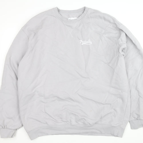 Carlsberg Unisex Grey Pullover Sweatshirt L Beer Logo Fleece