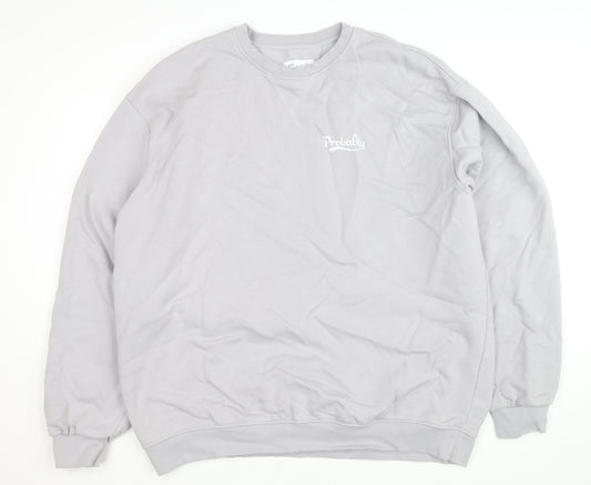 Carlsberg Unisex Grey Pullover Sweatshirt L Beer Logo Fleece