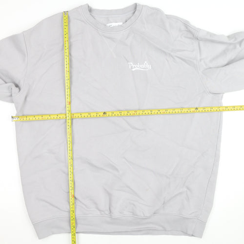 Carlsberg Unisex Grey Pullover Sweatshirt L Beer Logo Fleece