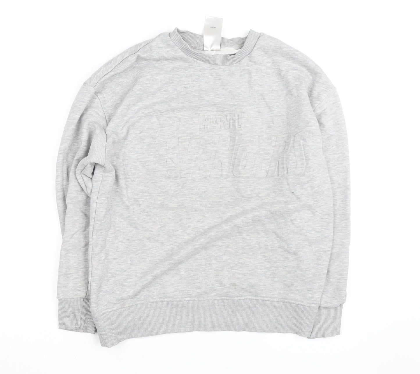 Marvel Men’s Grey Crew Neck Pullover Sweatshirt Size S
