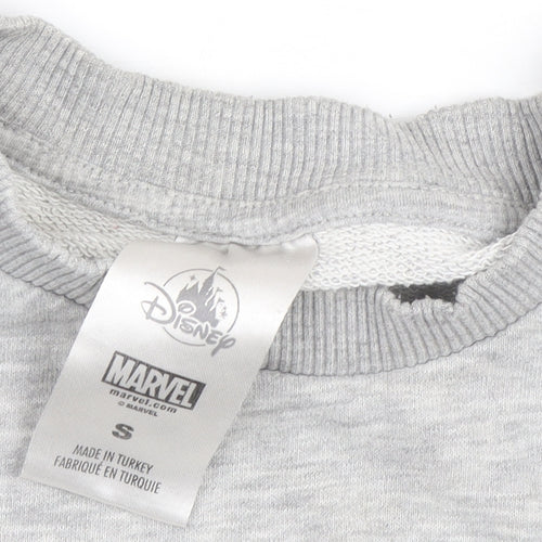 Marvel Men’s Grey Crew Neck Pullover Sweatshirt Size S