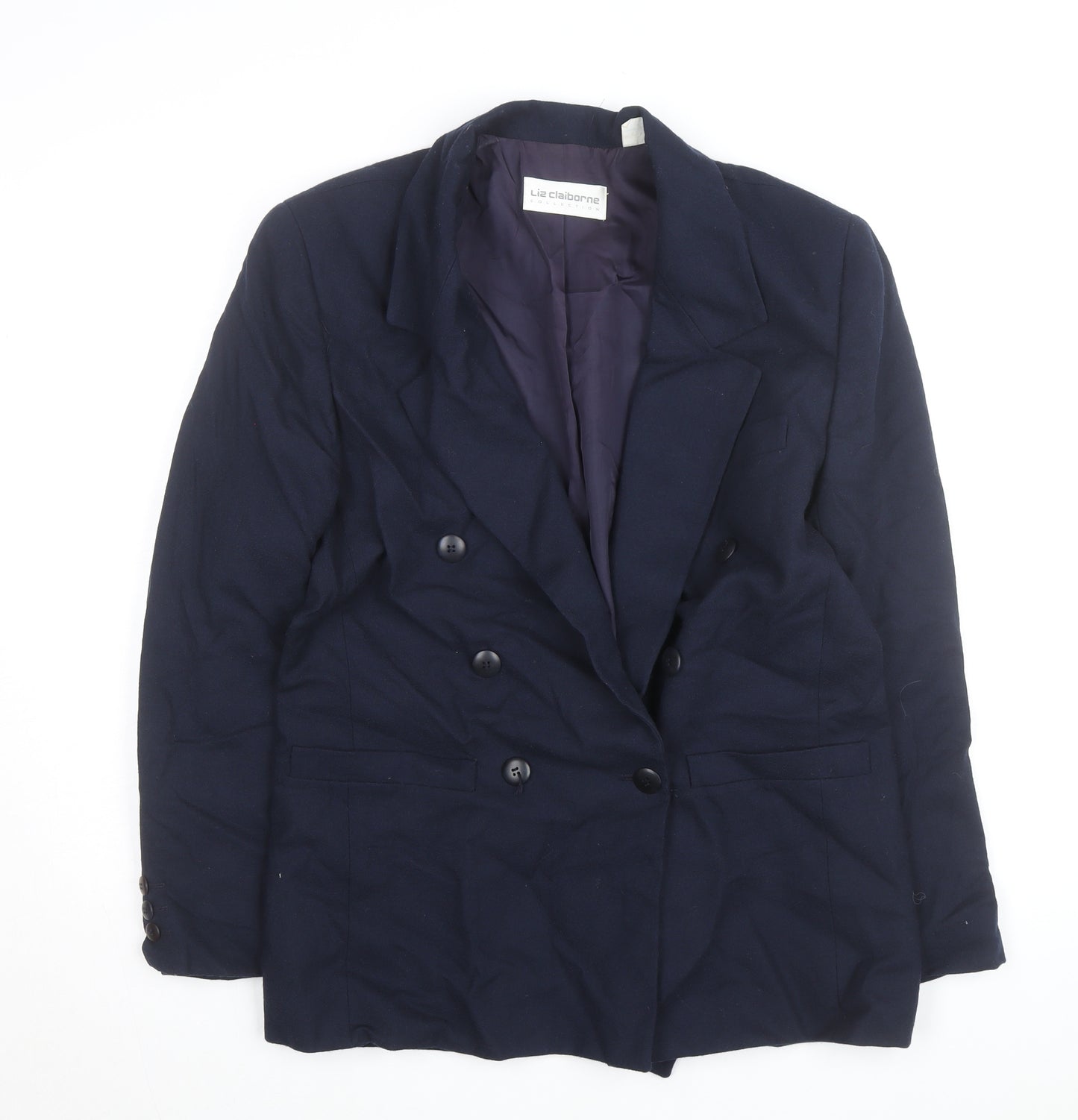 Liz Claiborne Men's Blue Wool Classic Blazer Jacket Size M