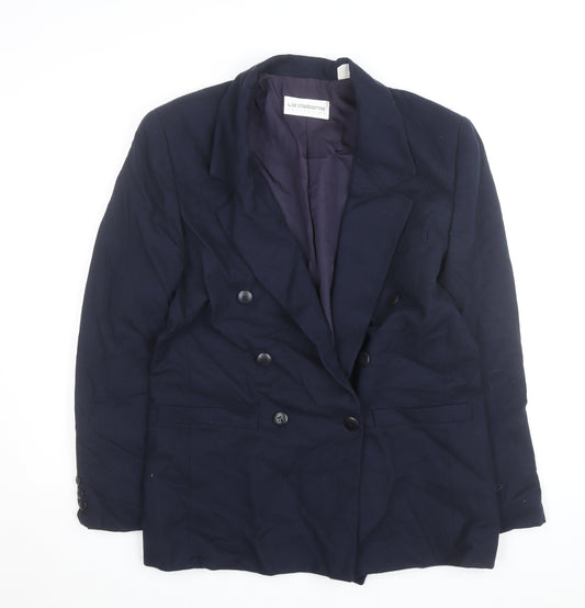 Liz Claiborne Men's Blue Wool Classic Blazer Jacket Size M
