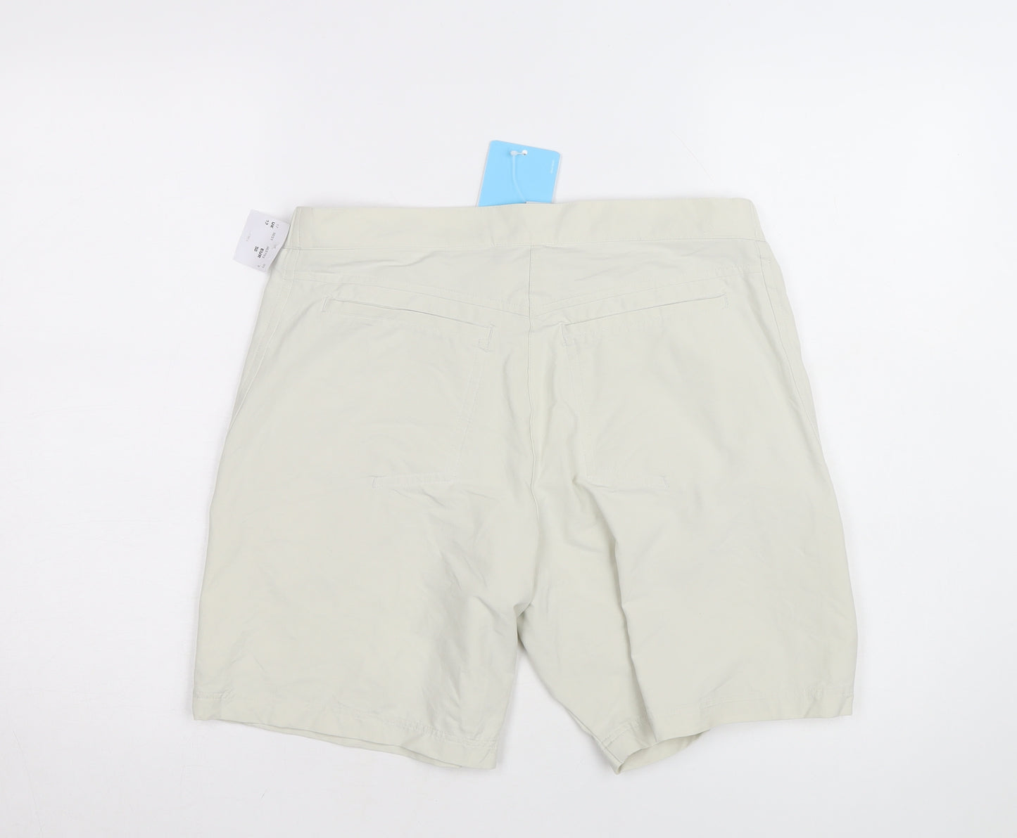 Odlo Womens Beige Chino Outdoor Shorts Size 12 Quick Dry Lightweight