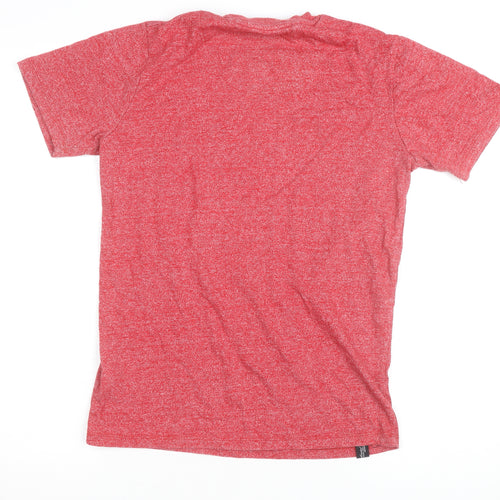 Diesel Men's Red Crew Neck Short Sleeve Cotton Blend T-Shirt Size S