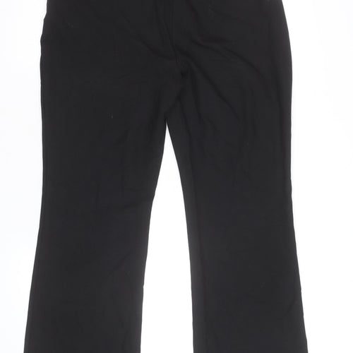 Monsoon Women Black Size 12 Short Straight Dress Pants