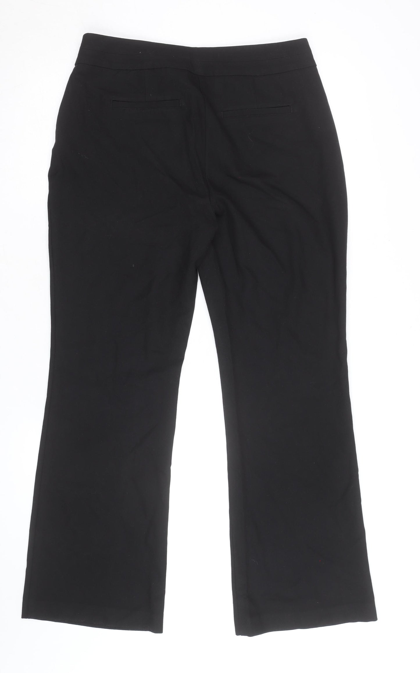 Monsoon Women Black Size 12 Short Straight Dress Pants