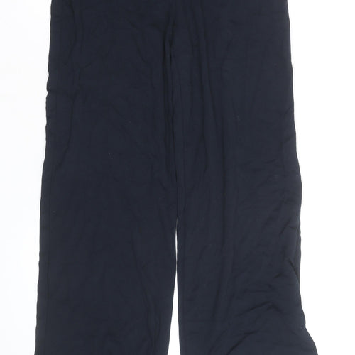 Marks and Spencer Women's Black Wide-Leg Jersey Trousers Size 12