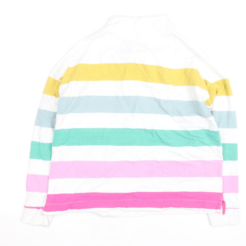 Joules Women’s Multicoloured Striped Long Sleeve Cotton Tunic Top UK 14