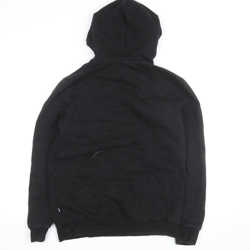 Puma Men's Black Pullover Hoodie Small Logo Graphic Sweatshirt