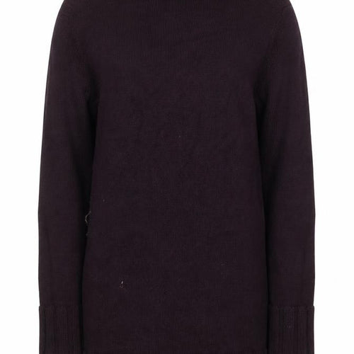 Olsen Women Purple Wool Blend Long Sleeve Cardigan Size M