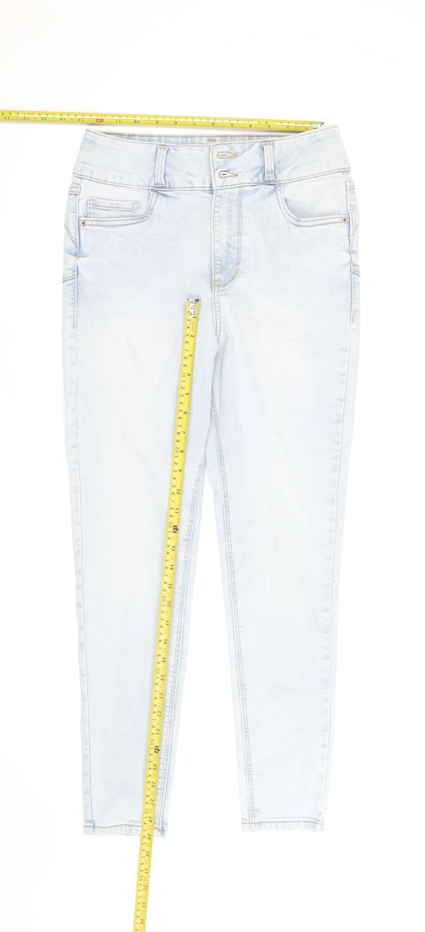 New Look Women’s Light Blue High Waist Skinny Jeans Size 12