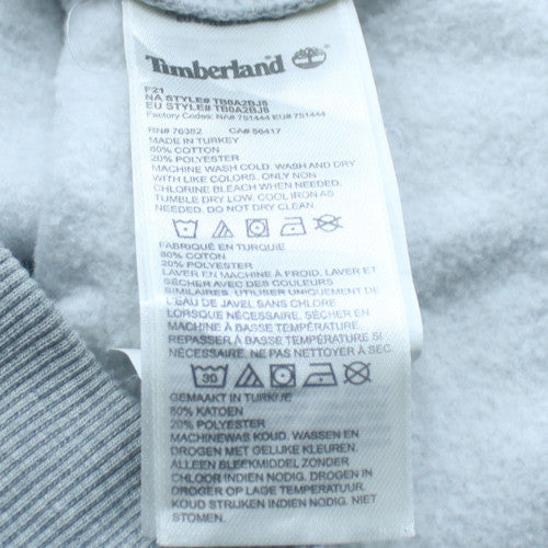 Timberland Mens Grey Regular Fit Logo Sweatshirt M