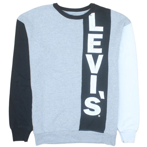 Levi's Boys Grey Colourblock Logo Pullover Sweatshirt 16 Years