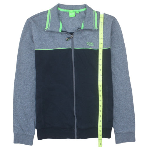 Hugo Boss Mens Grey Full Zip Sweatshirt Jacket Size M Regular Fit