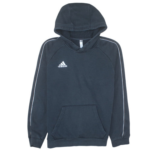 Adidas Mens Black Pullover Hoodie Small Fleece Sportswear