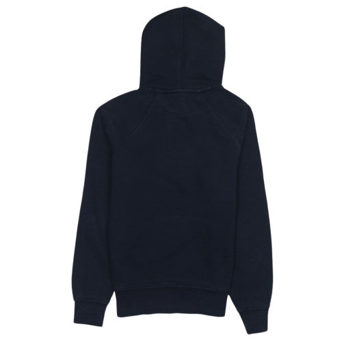 GANT Womens Navy Blue XS Cotton Blend Pullover Hoodie Sweatshirt