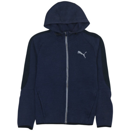 Puma Men's Blue Full Zip Hoodie Size S Regular Fit