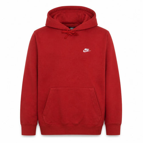 Nike Men's Red Pullover Hoodie L Fleece Sportswear