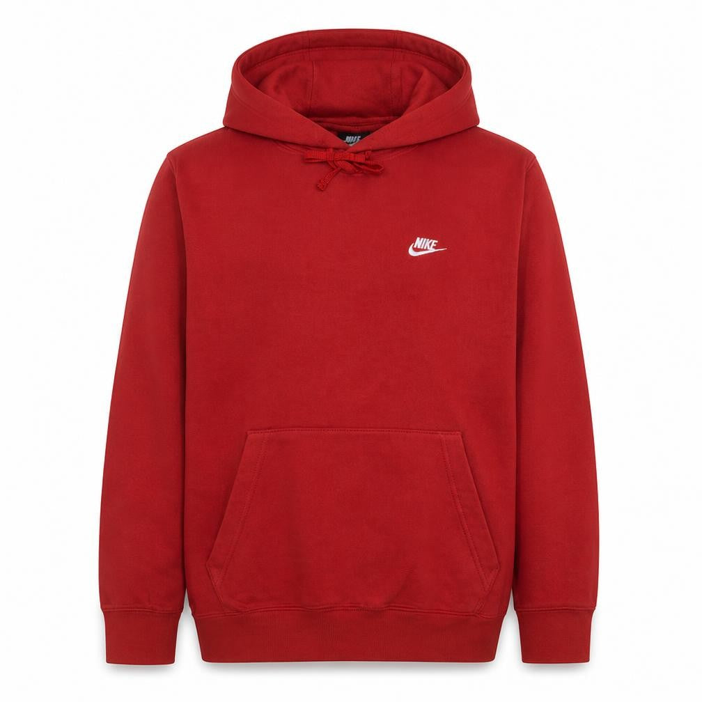 Nike Men's Red Pullover Hoodie L Fleece Sportswear