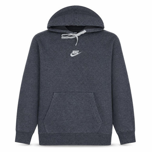 Nike Men's Grey Pullover Hoodie M Regular Fit Fleece Sportswear